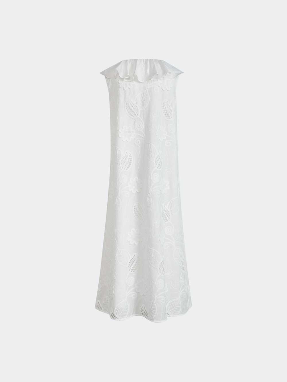 Ruffled V-Neck Dress